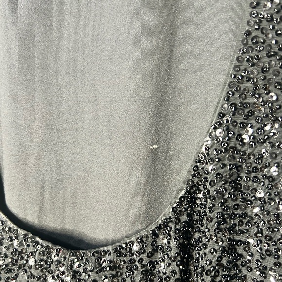 NWT Oh Polly Embellished Open-Back Midaxi Dress in Black - Picture 7 of 17